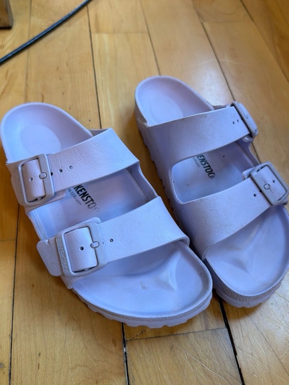 Birkenstock Light Pink Double Buckle Kids Slide Sandals